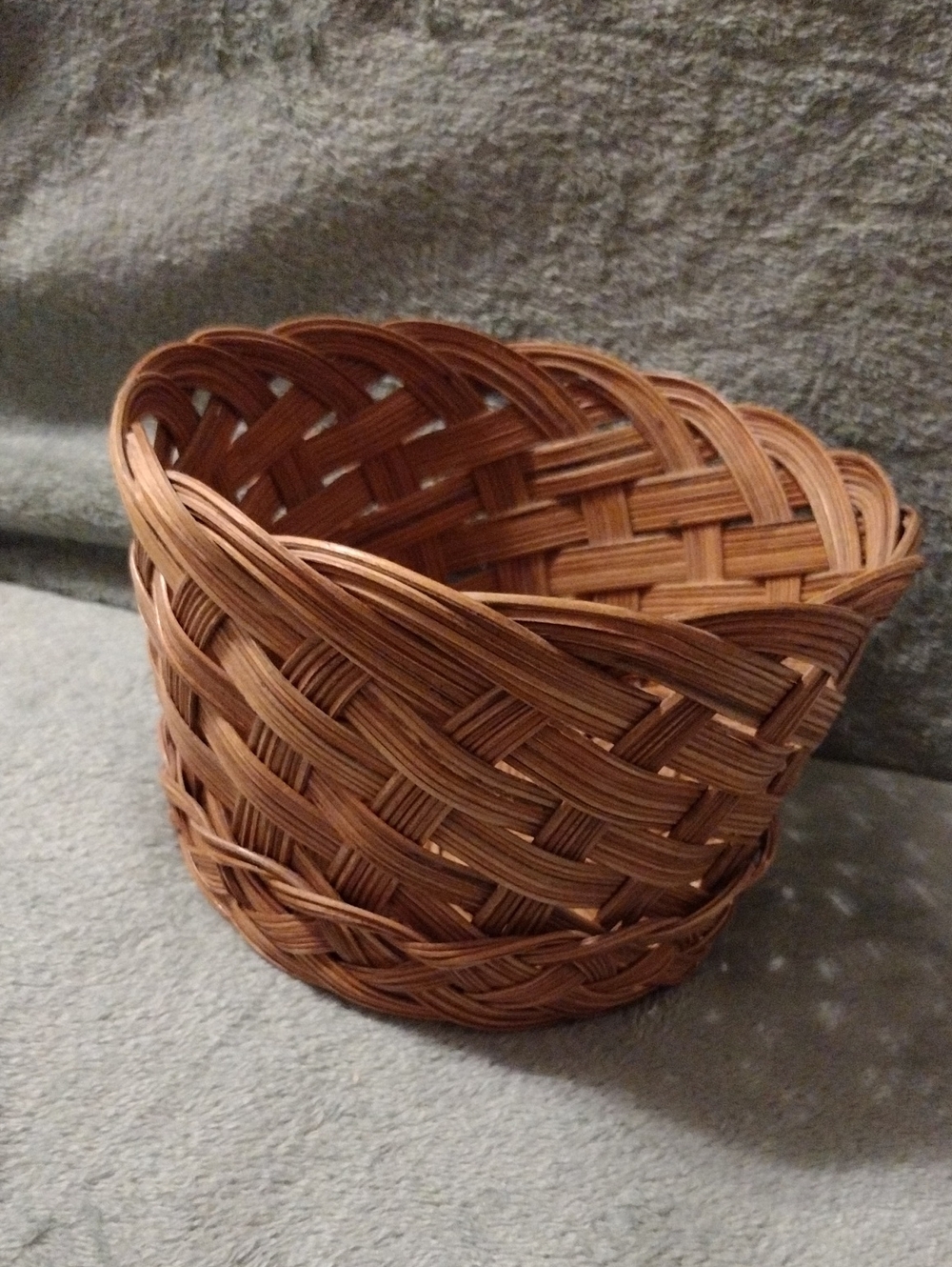 Handwoven Brown Wicker Storage Basket - Home Accents